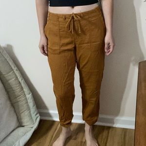 Old Navy Drawstring/Stretch Joggers in Orange, M